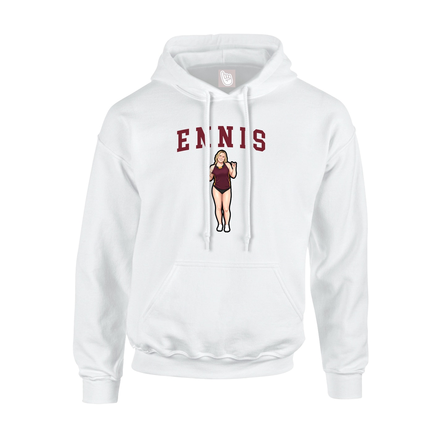 Hoodie — Shirsey in White