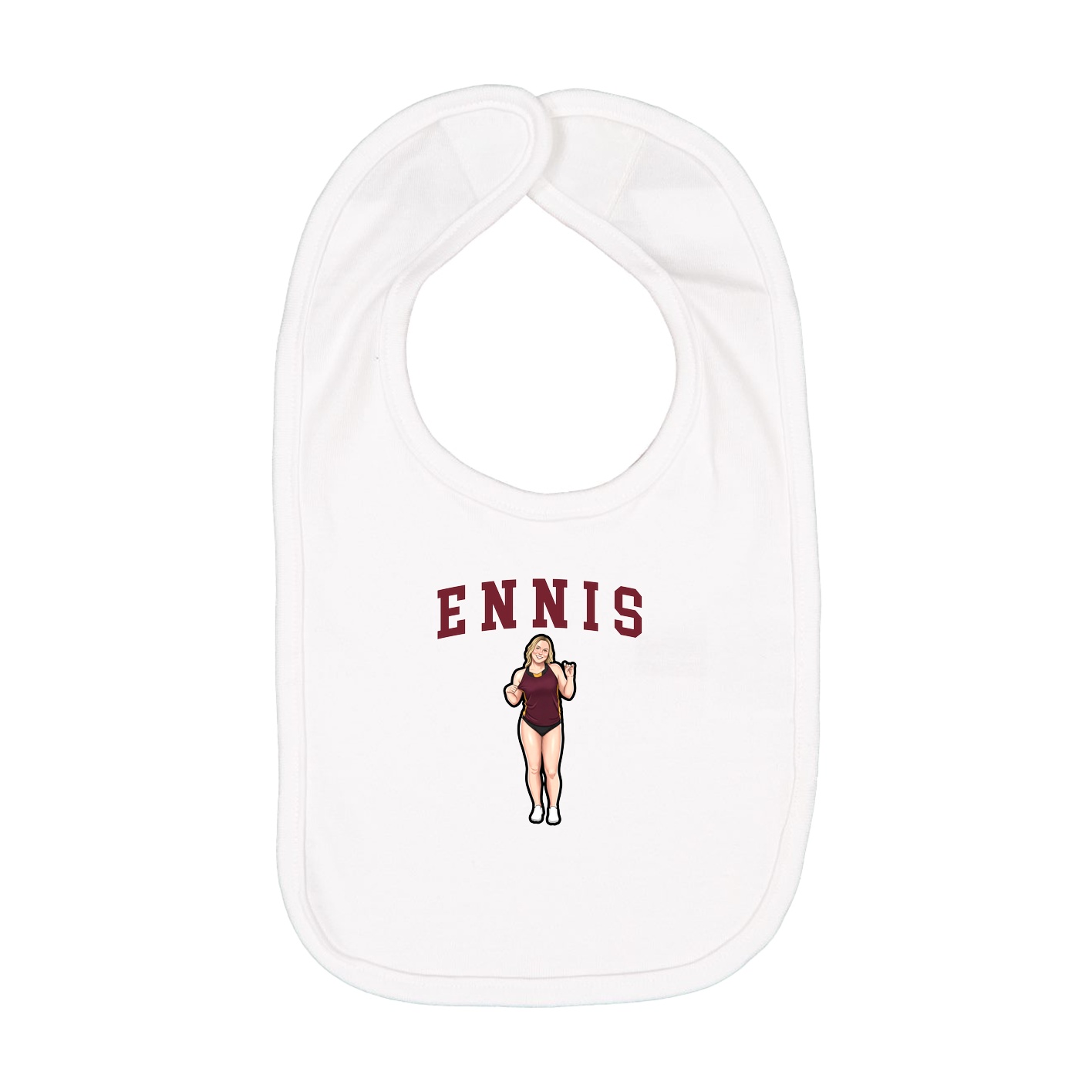 Infant Bib — Shirsey in White