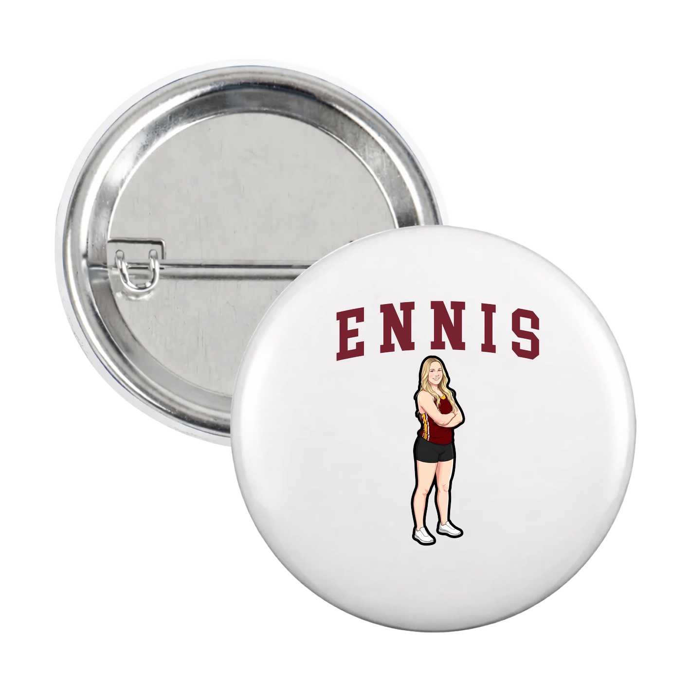 Game Day Button — Shirsey in White