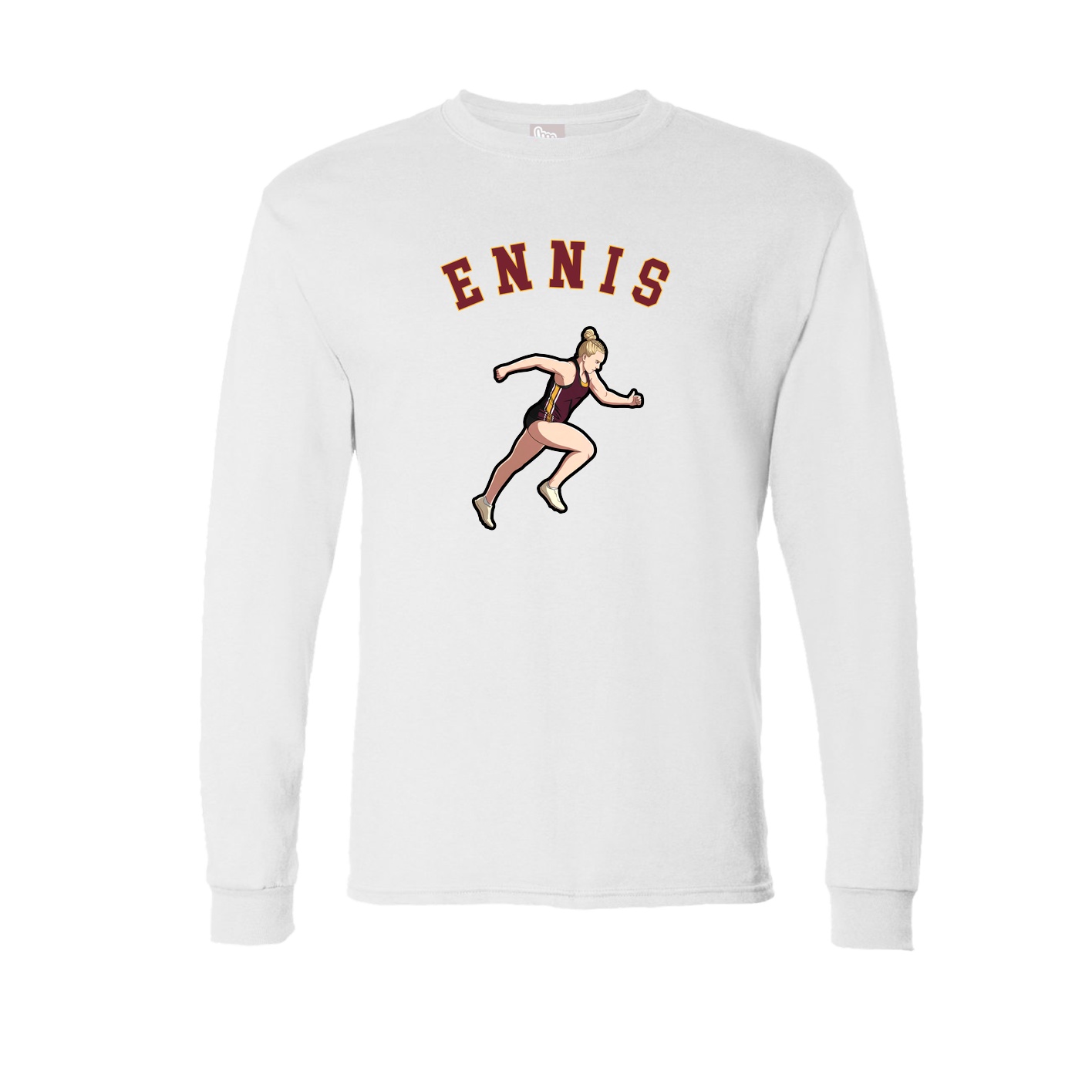 Long Sleeve Tee — Shirsey Arch in White