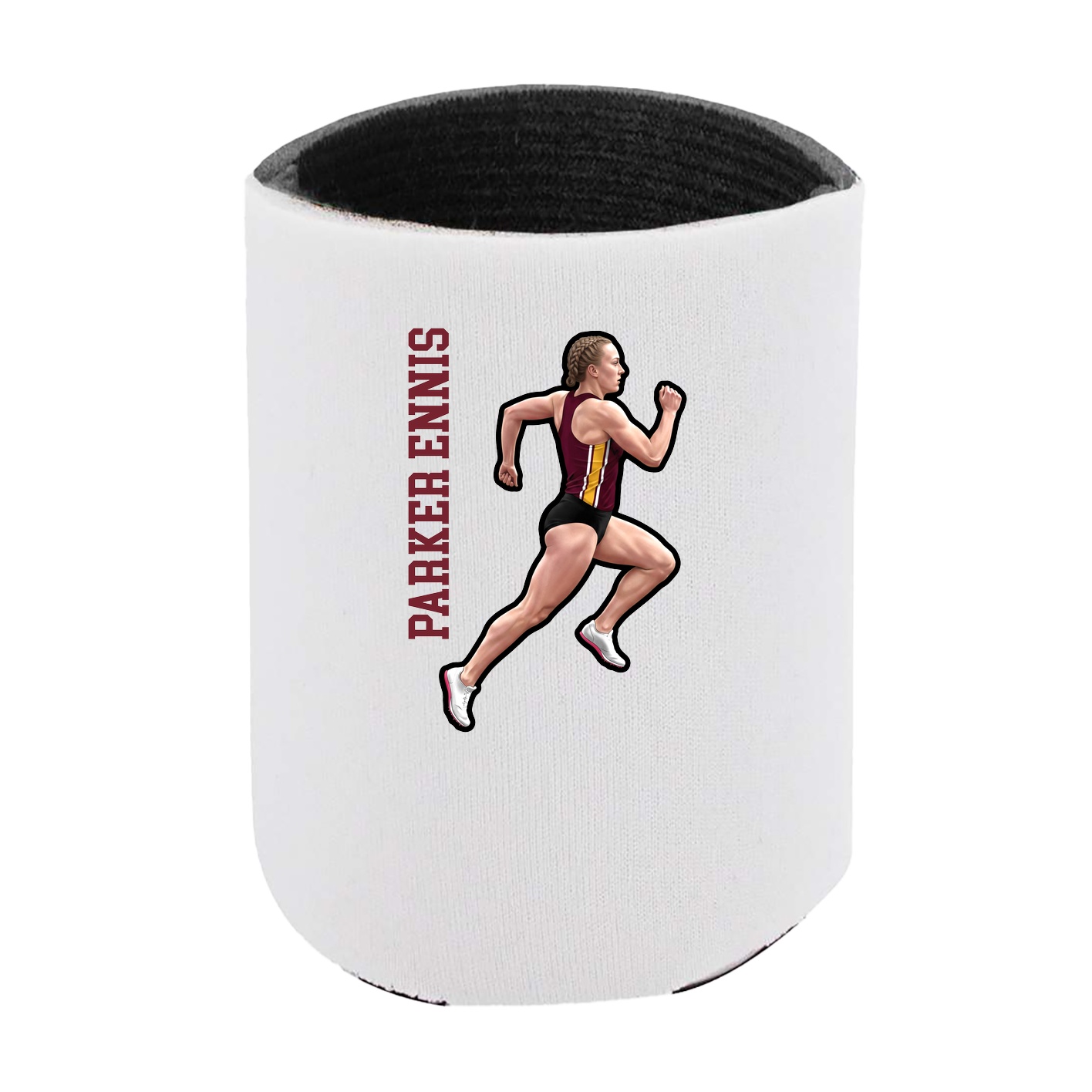 Can Holder — Name Vertical in White