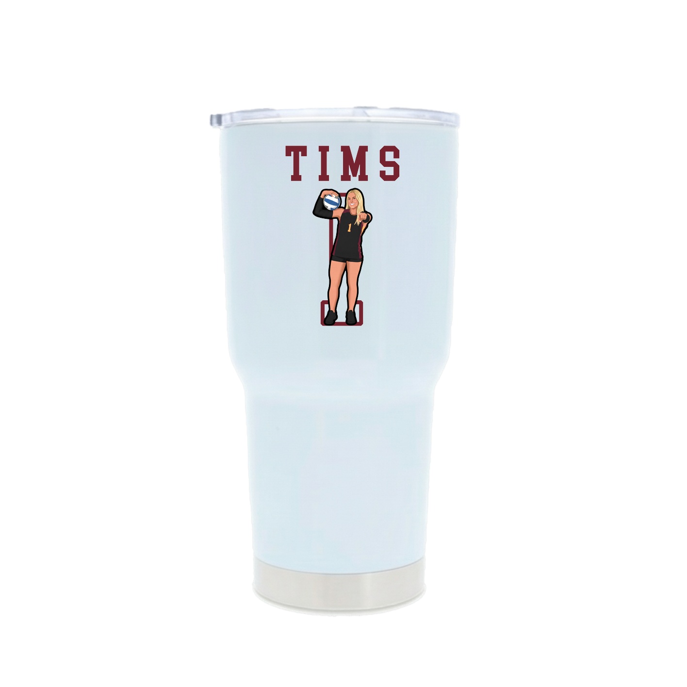 30oz Stainless Steel Tumbler — Shirsey in White