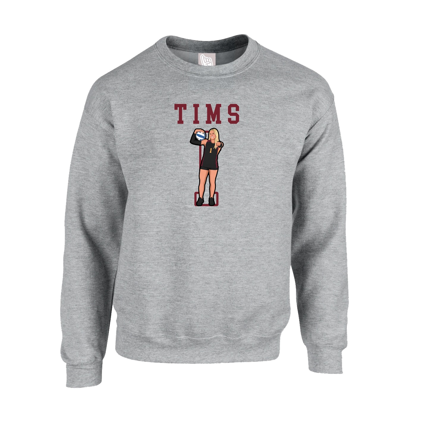 Fleece Crew — Shirsey in Grey