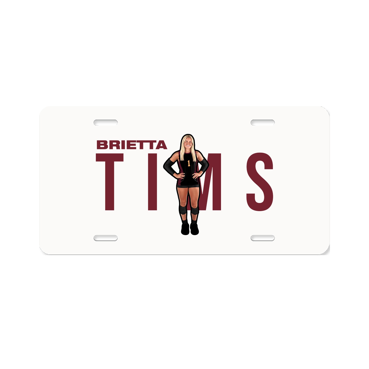 License Plate — Player Name in Classic