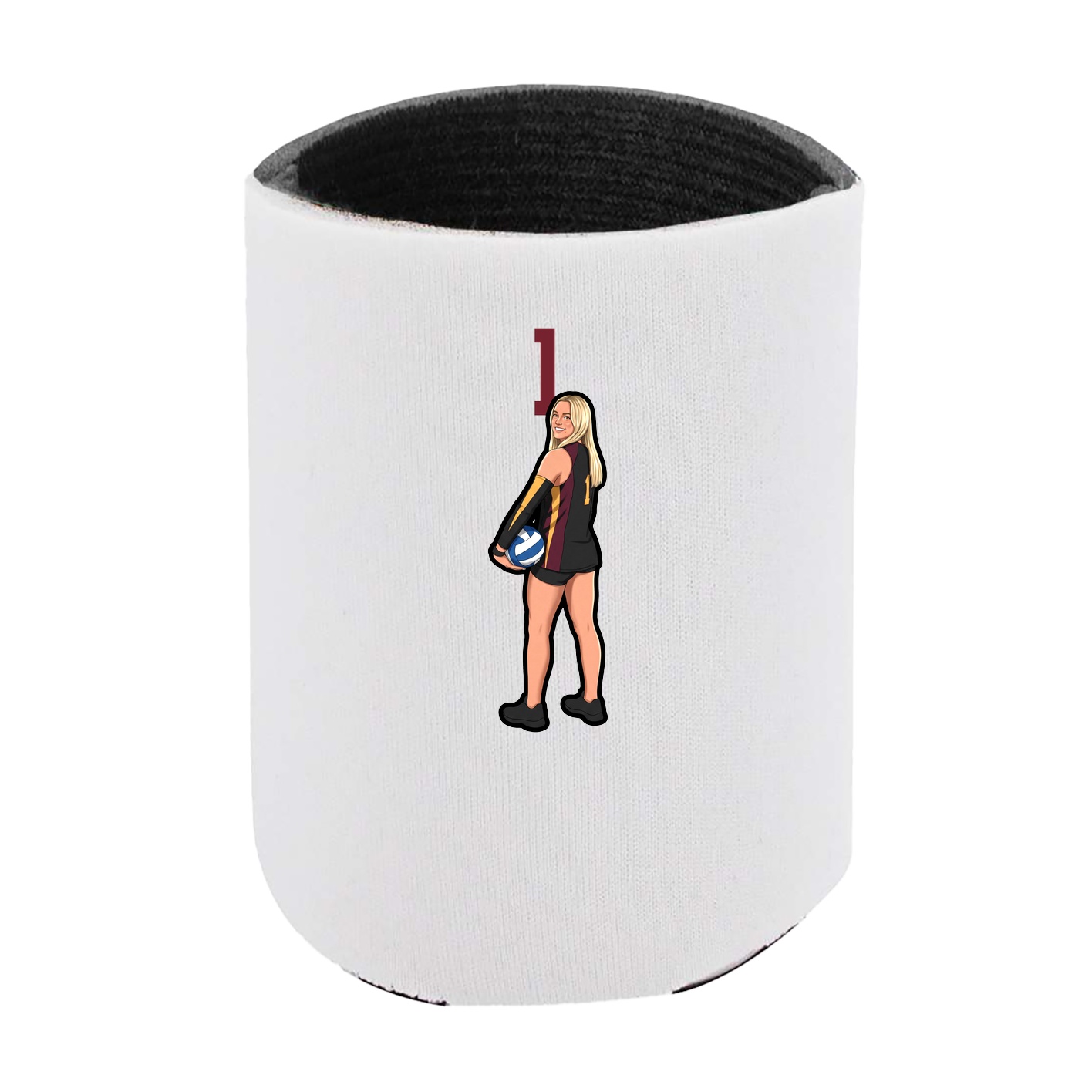 Can Holder — Number Top in White