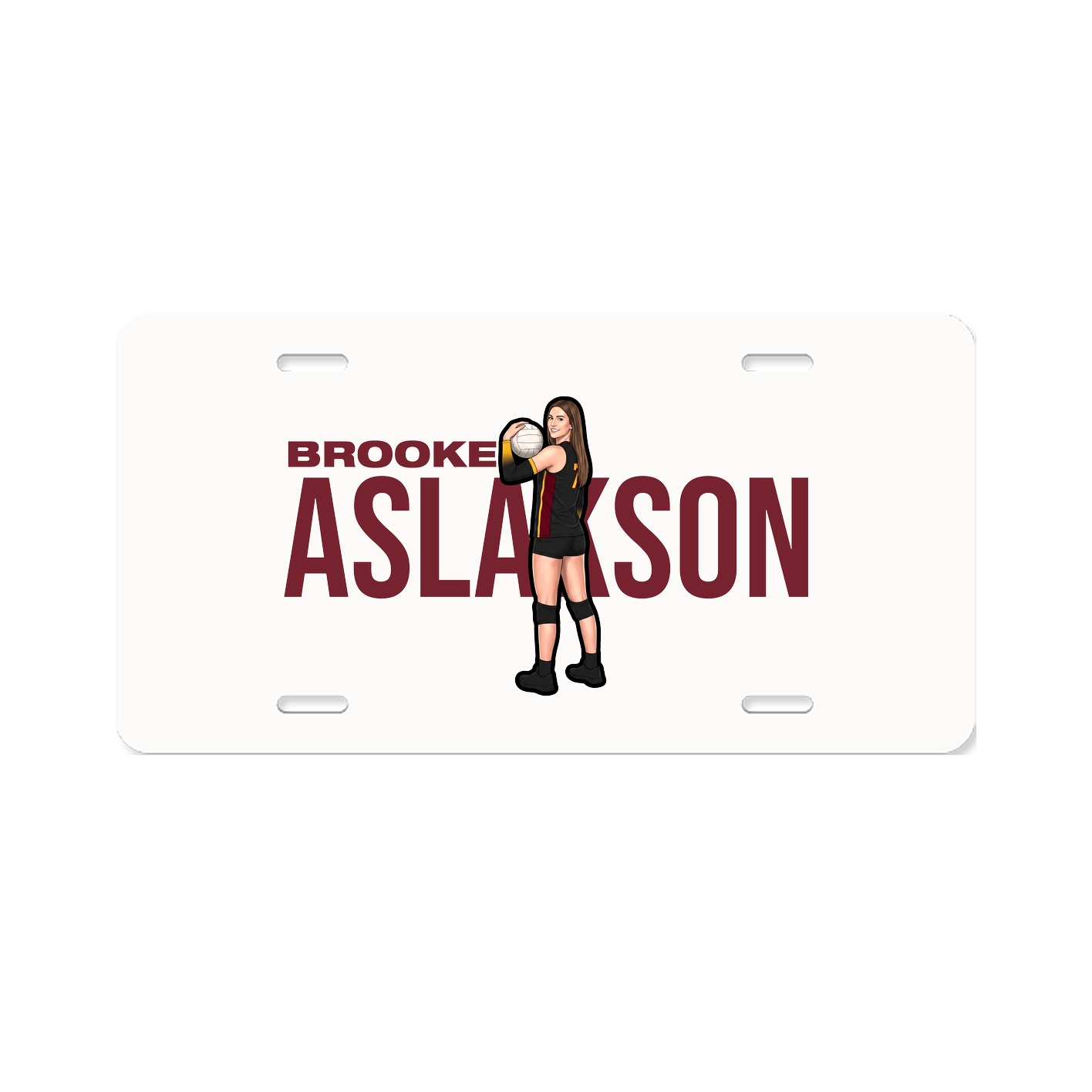 License Plate — Player Name in Classic