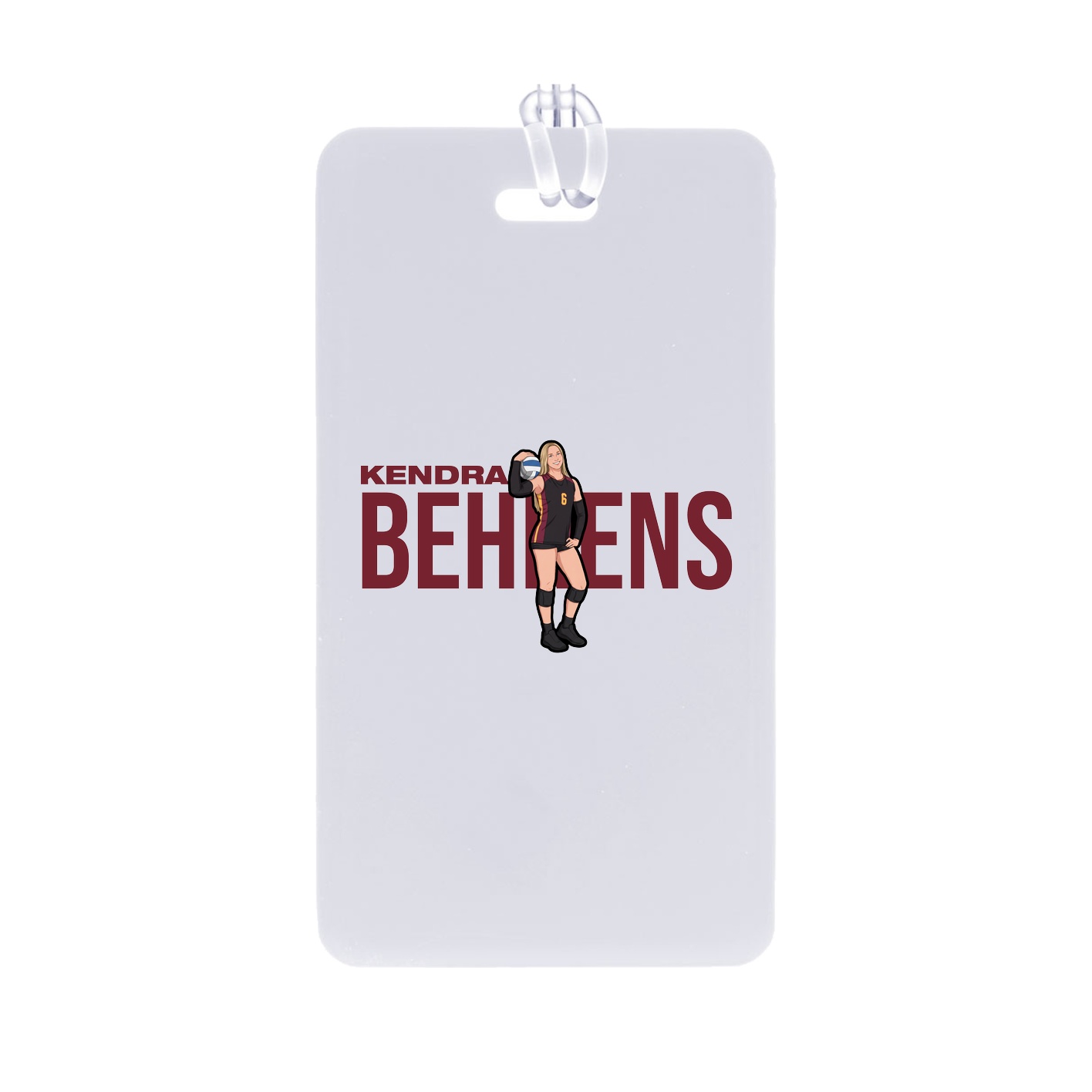Bag Tag — Player Name in Classic
