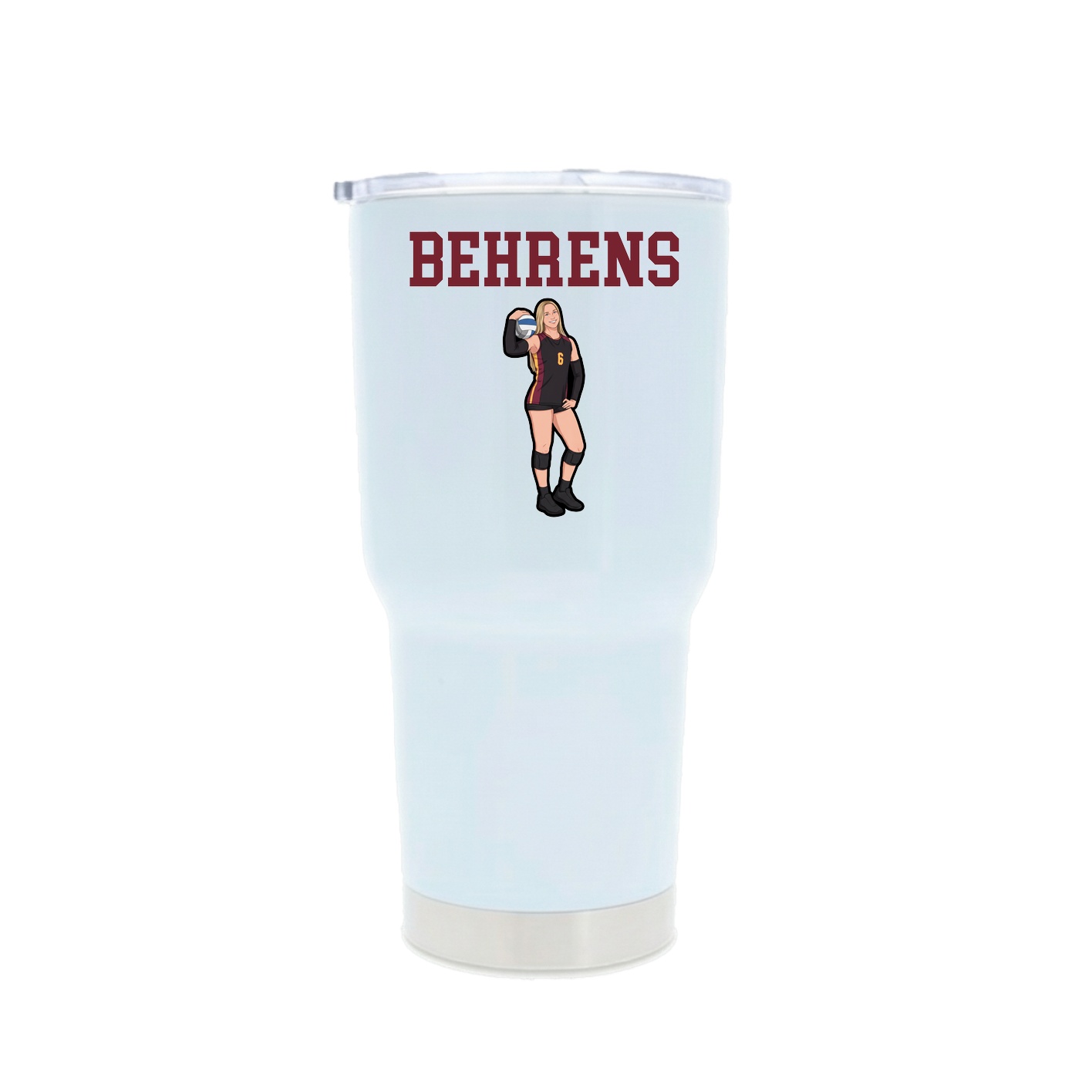 30oz Stainless Steel Tumbler — Shirsey in White