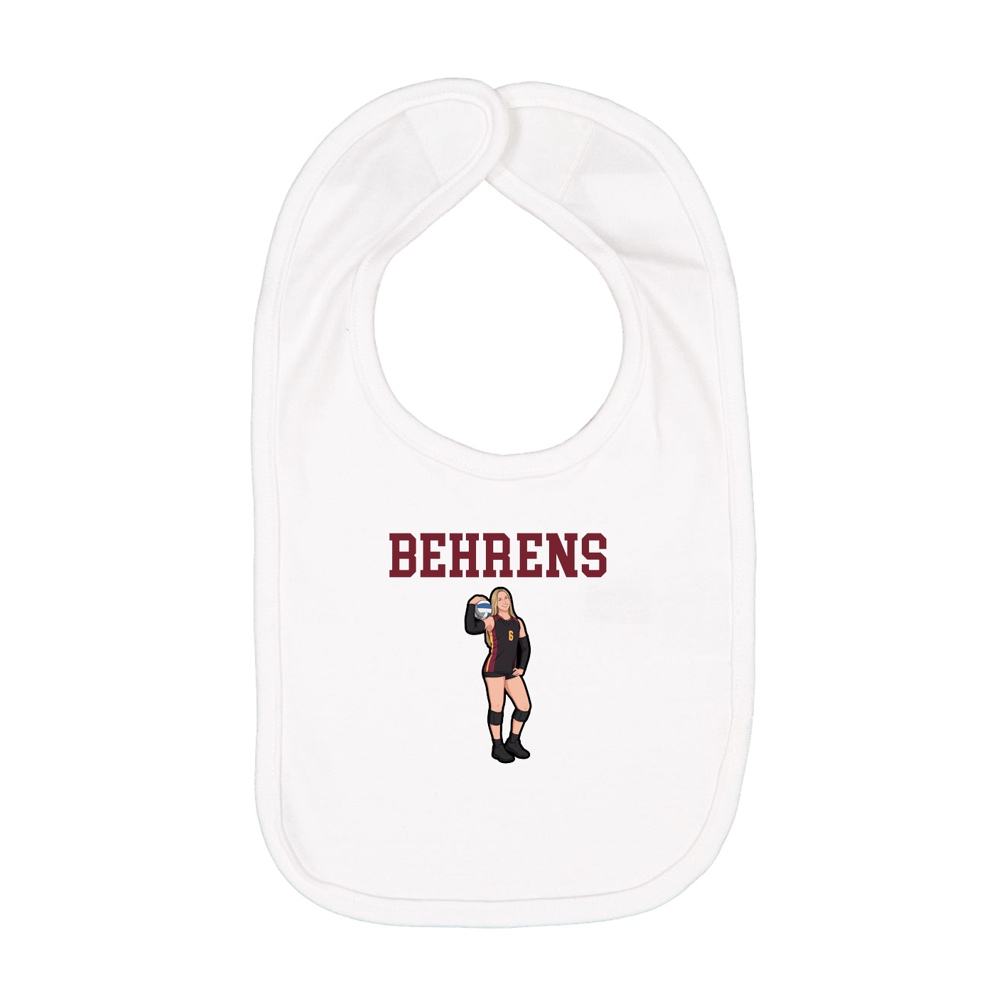 Infant Bib — Shirsey in White