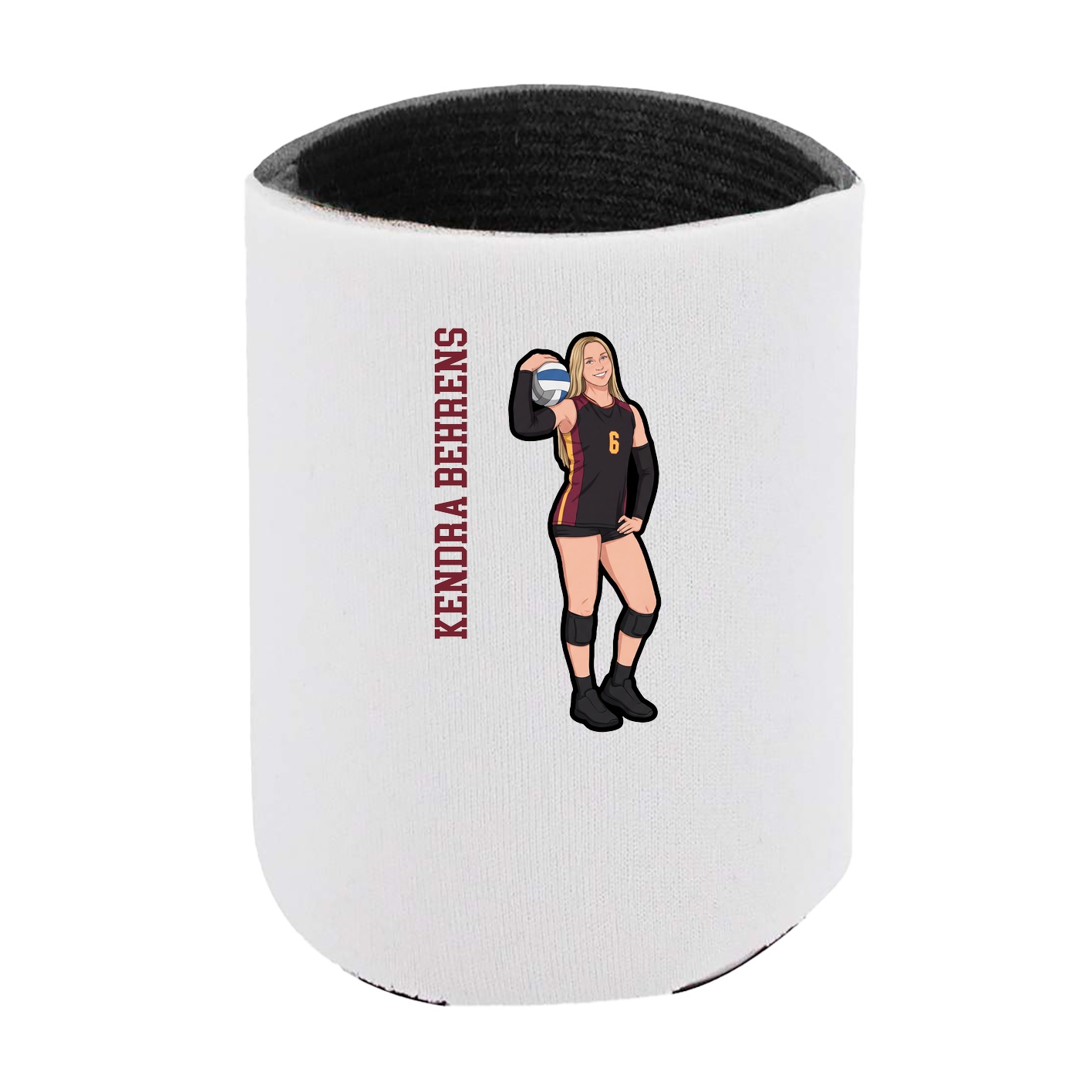 Can Holder — Name Vertical in White