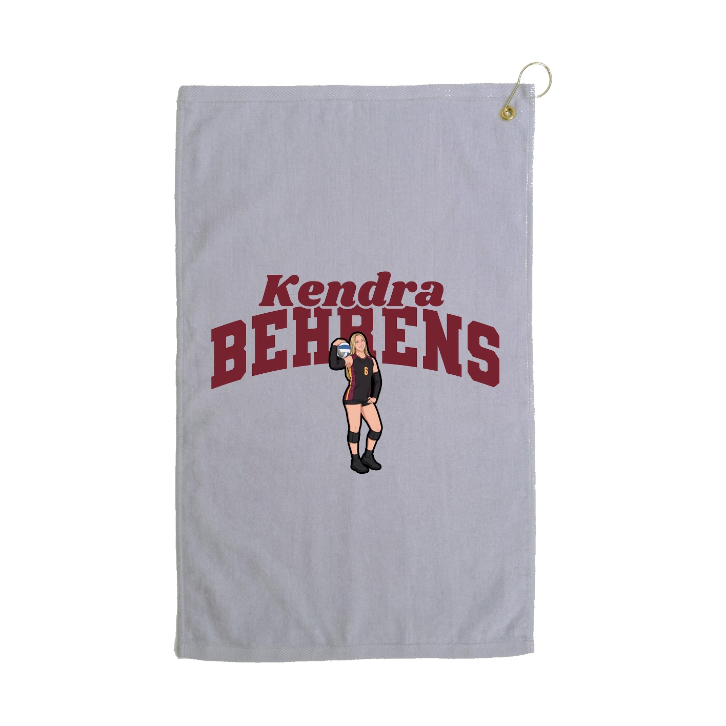 Golf Towel — Signature Arch in Grey