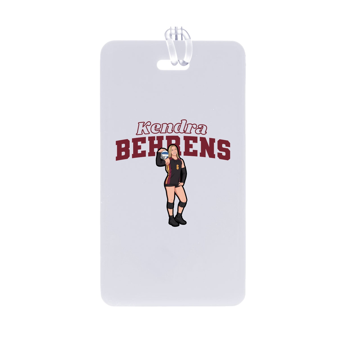 Bag Tag — Name Arch in Classic