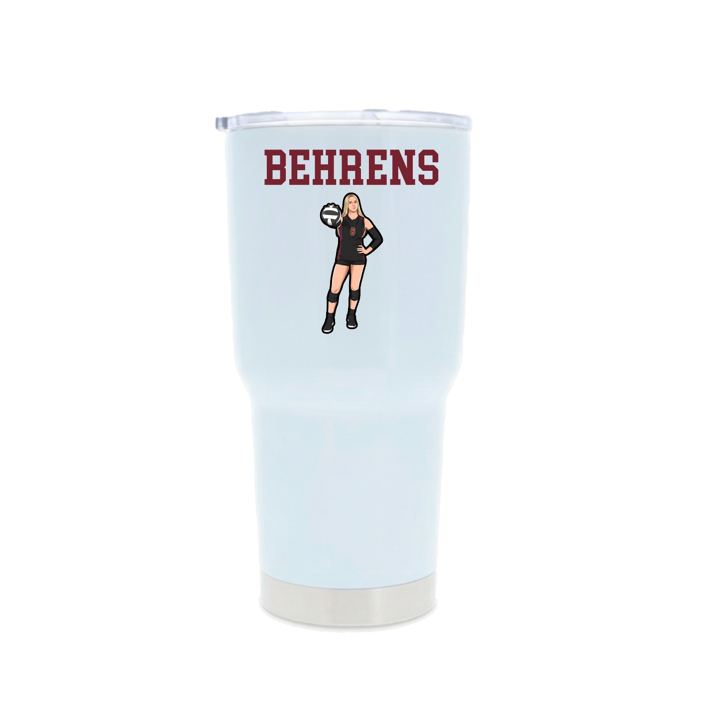 30oz Stainless Steel Tumbler — Shirsey in White