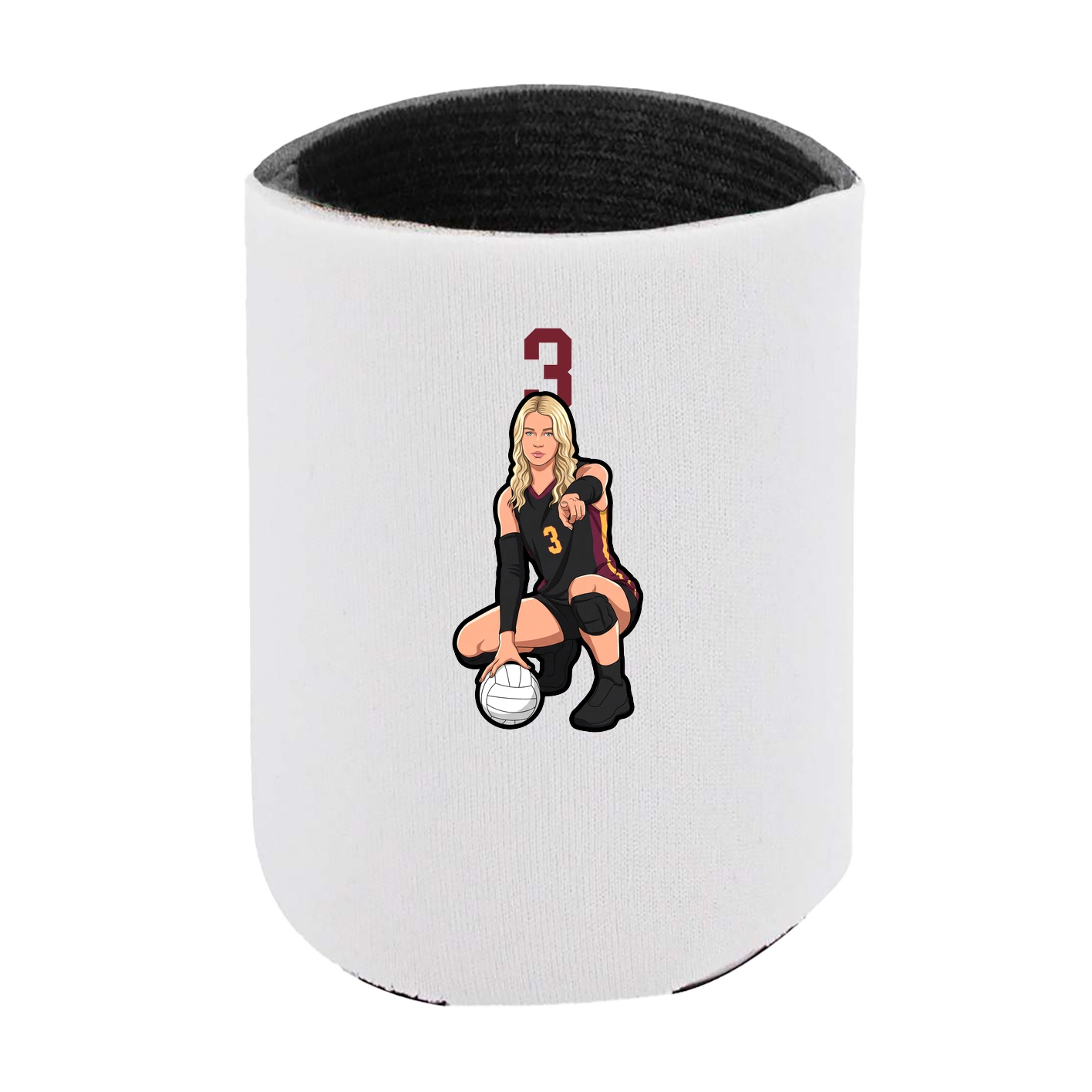 Can Holder — Number Top in White
