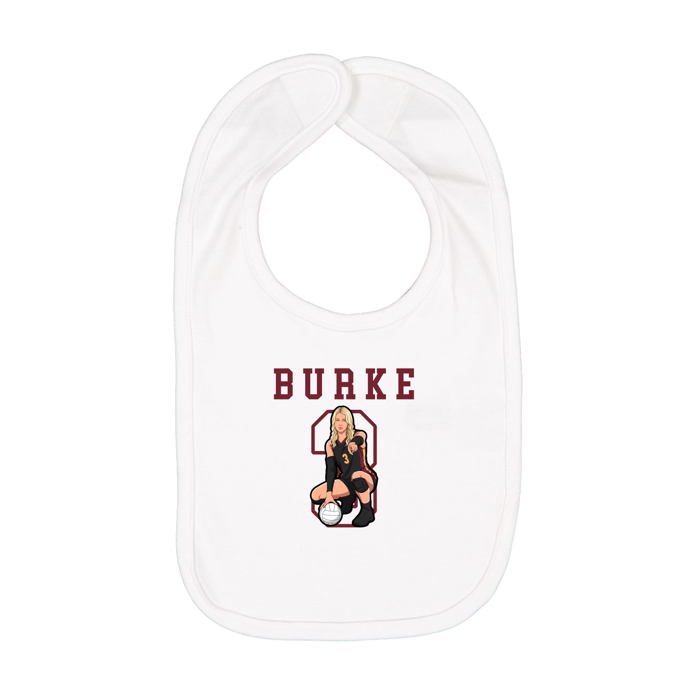 Infant Bib — Shirsey in White