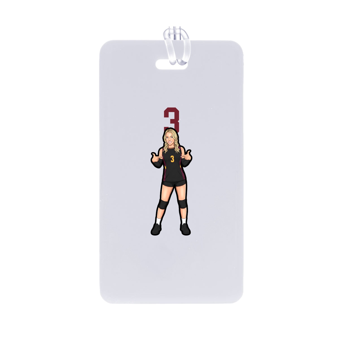 Bag Tag — Number Top in Classic