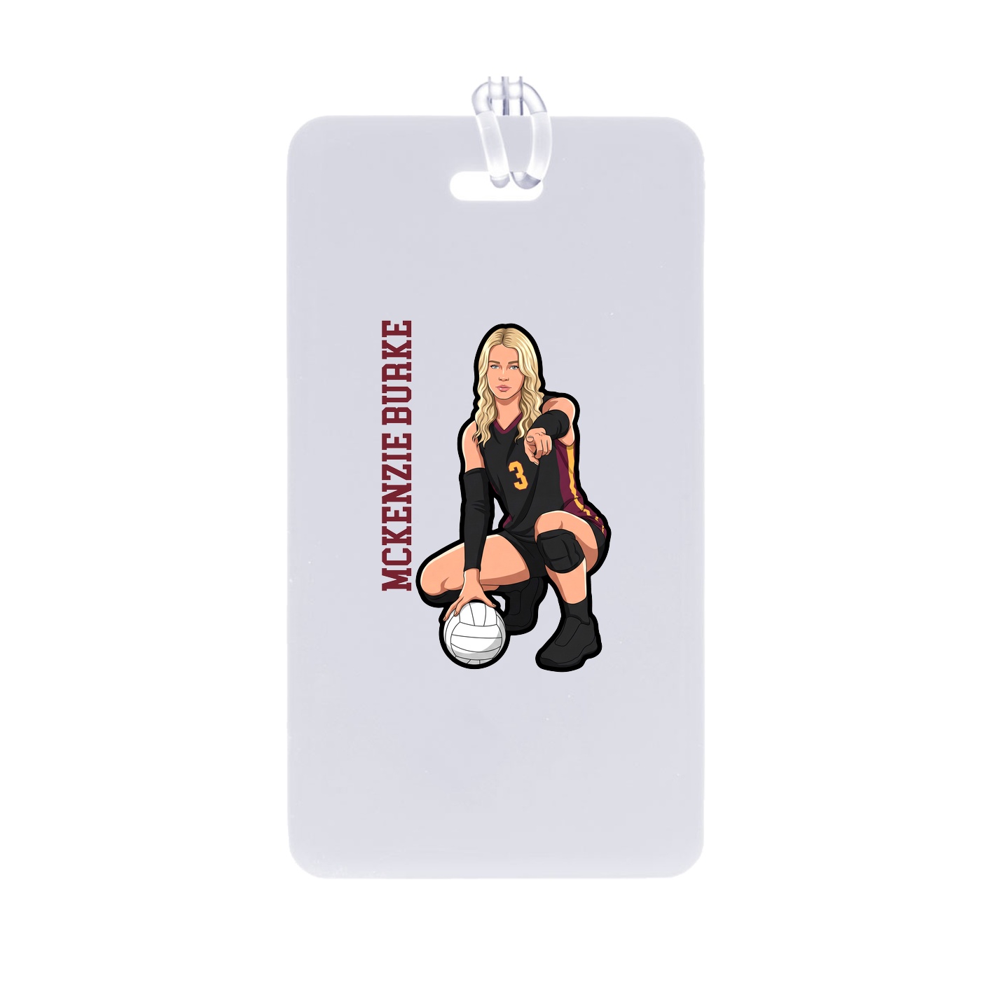 Bag Tag — Name Vertical in Classic