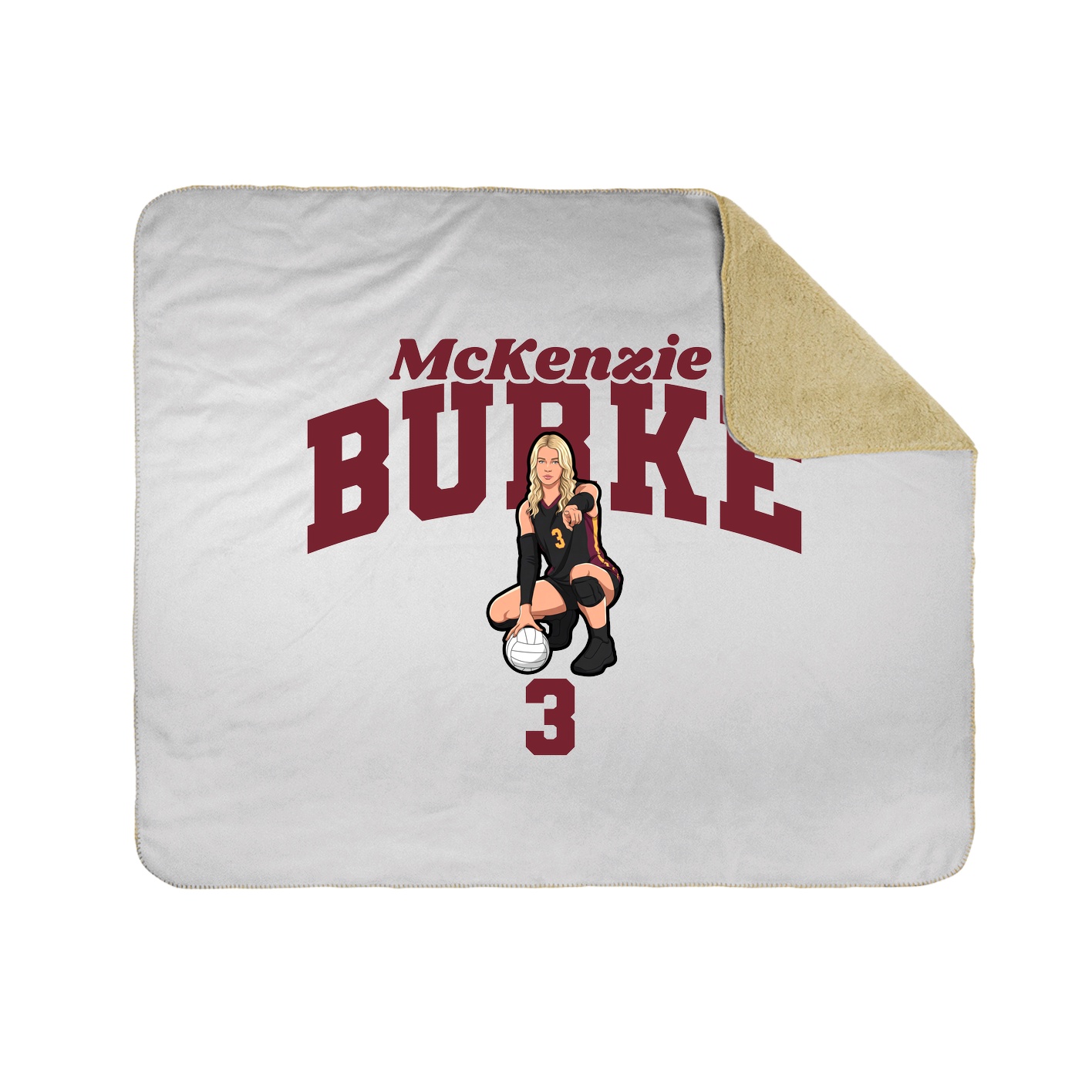 Throw Blanket — Signature Arch in White