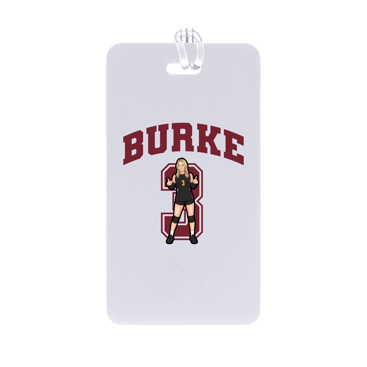 Bag Tag — Number in Classic