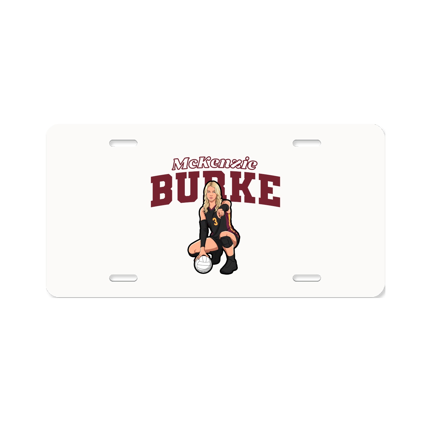 License Plate — Name Arch in Classic