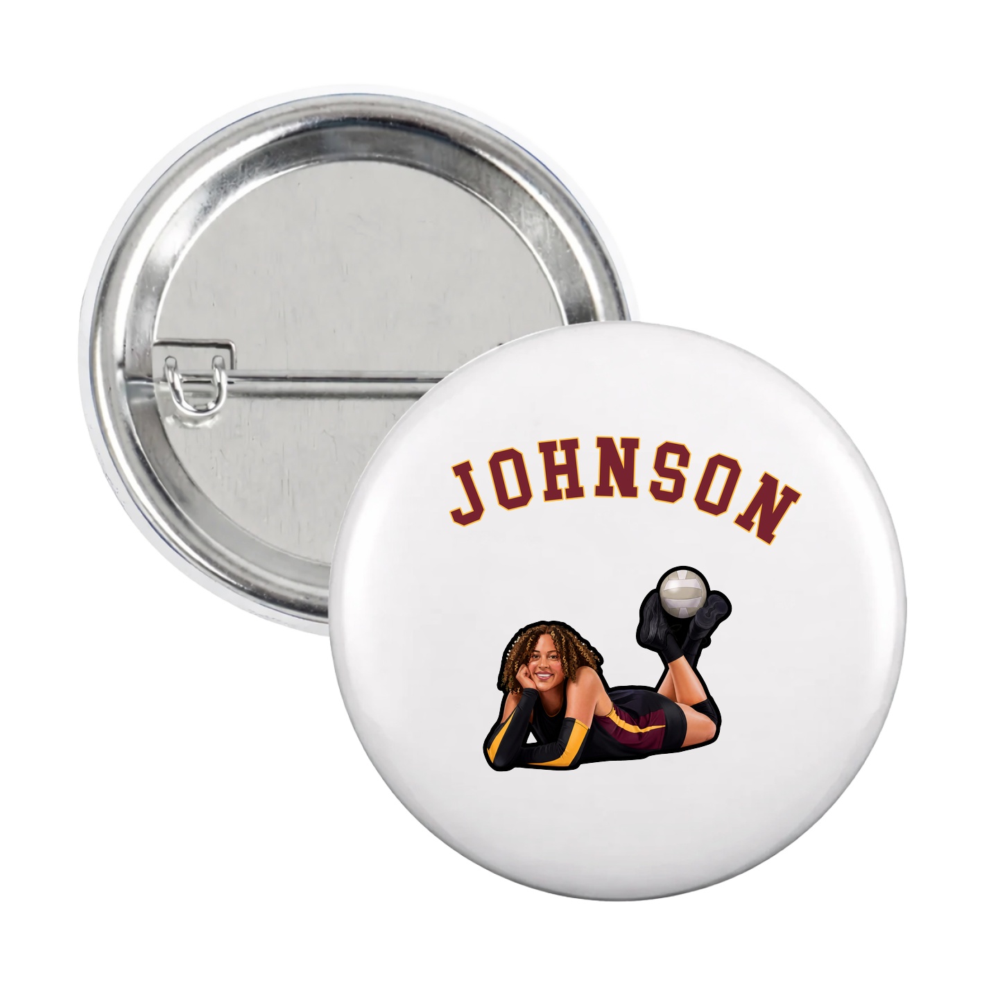 Game Day Button — Shirsey Arch in White