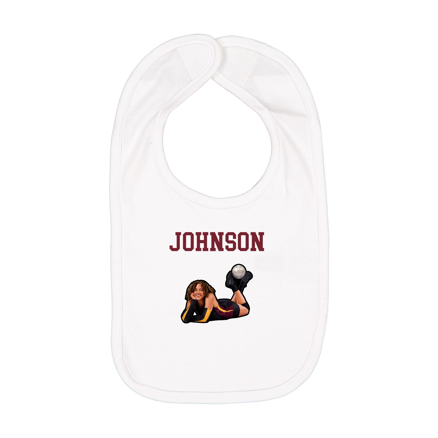 Infant Bib — Shirsey in White