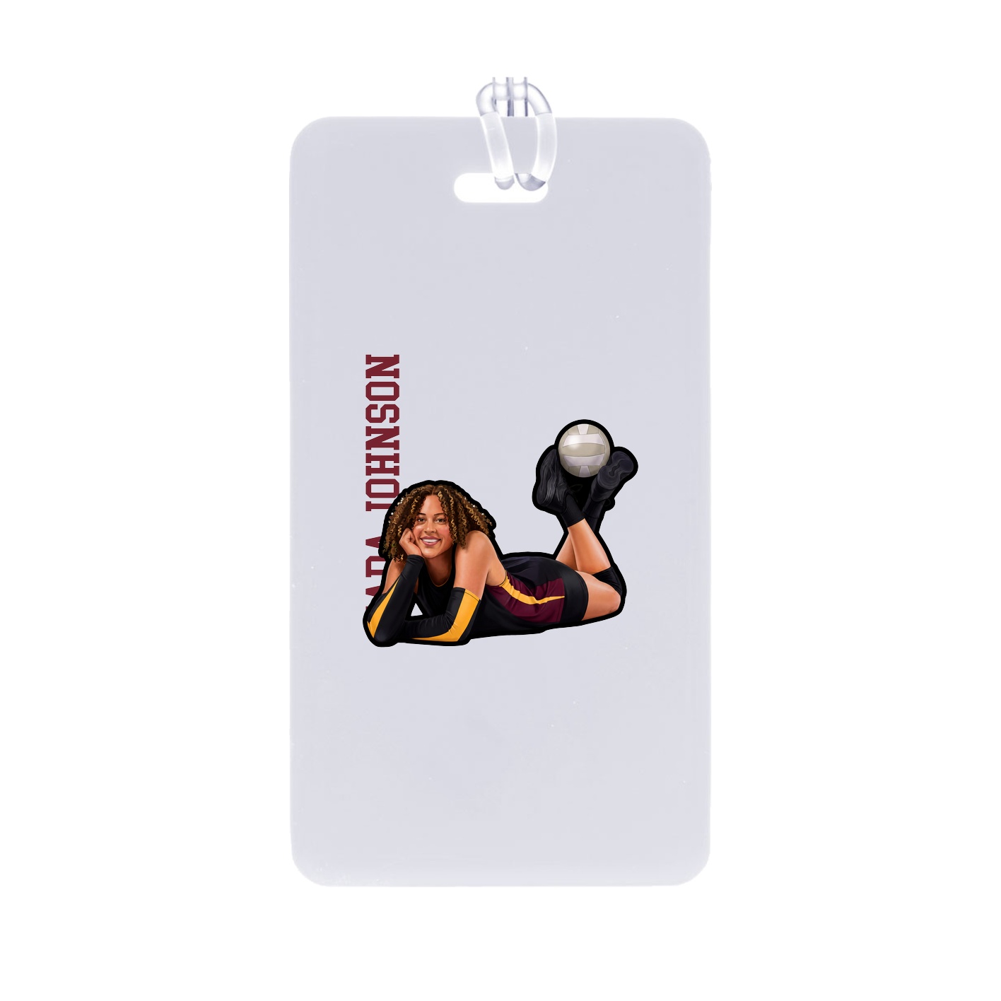Bag Tag — Name Vertical in Classic