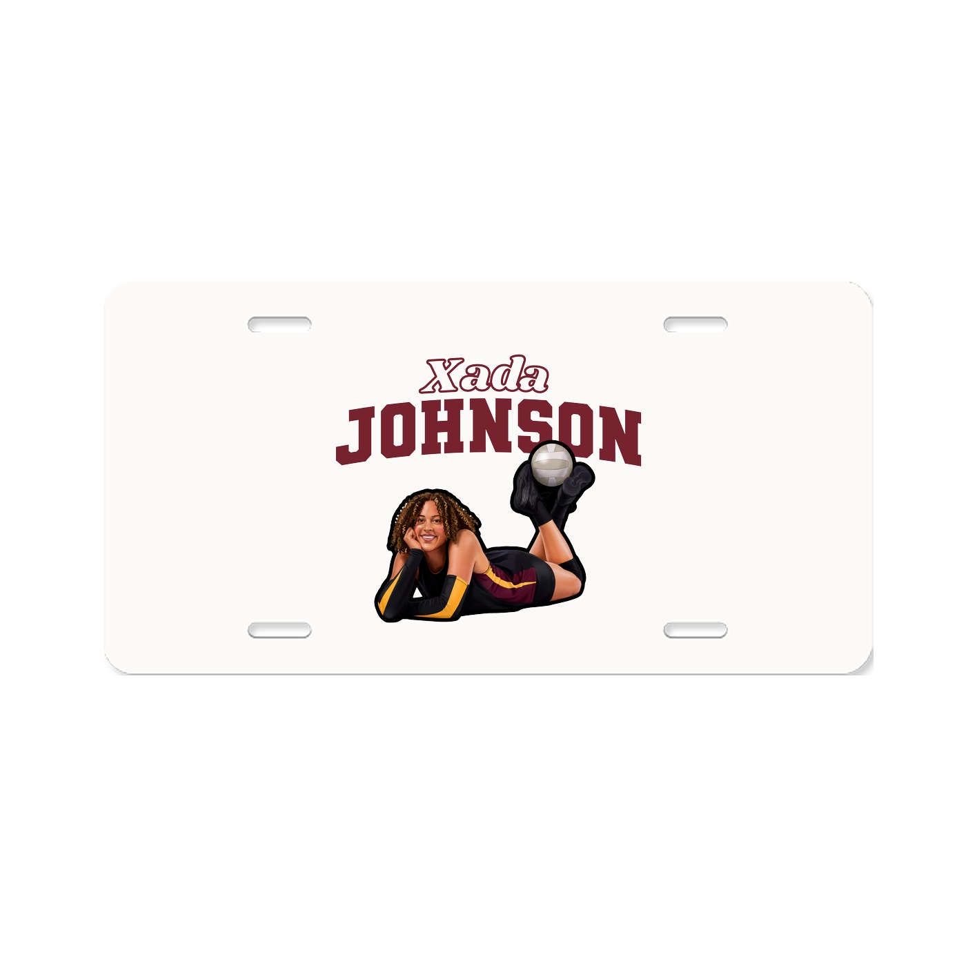 License Plate — Name Arch in Classic