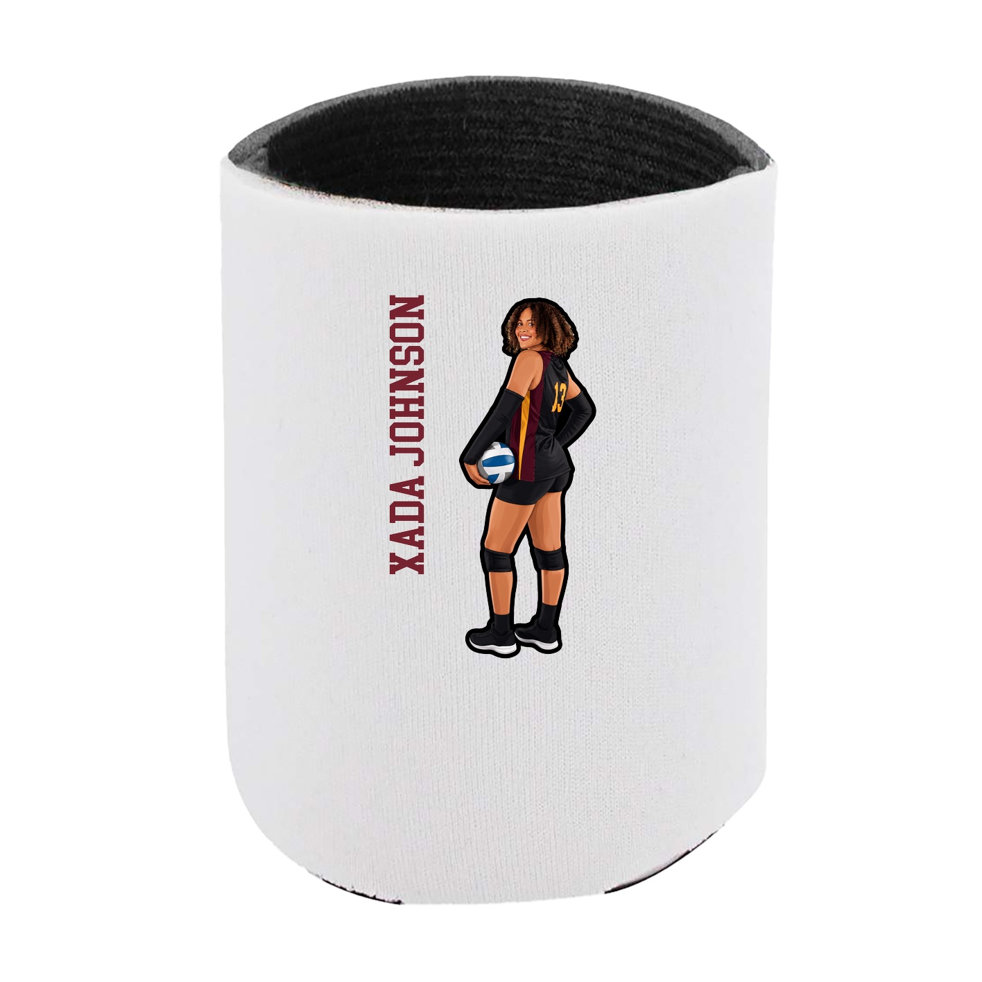 Can Holder — Name Vertical in White
