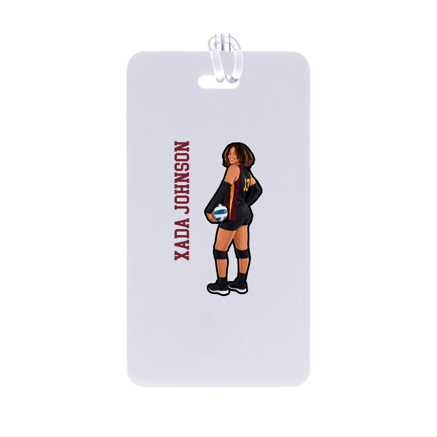 Bag Tag — Name Vertical in Classic