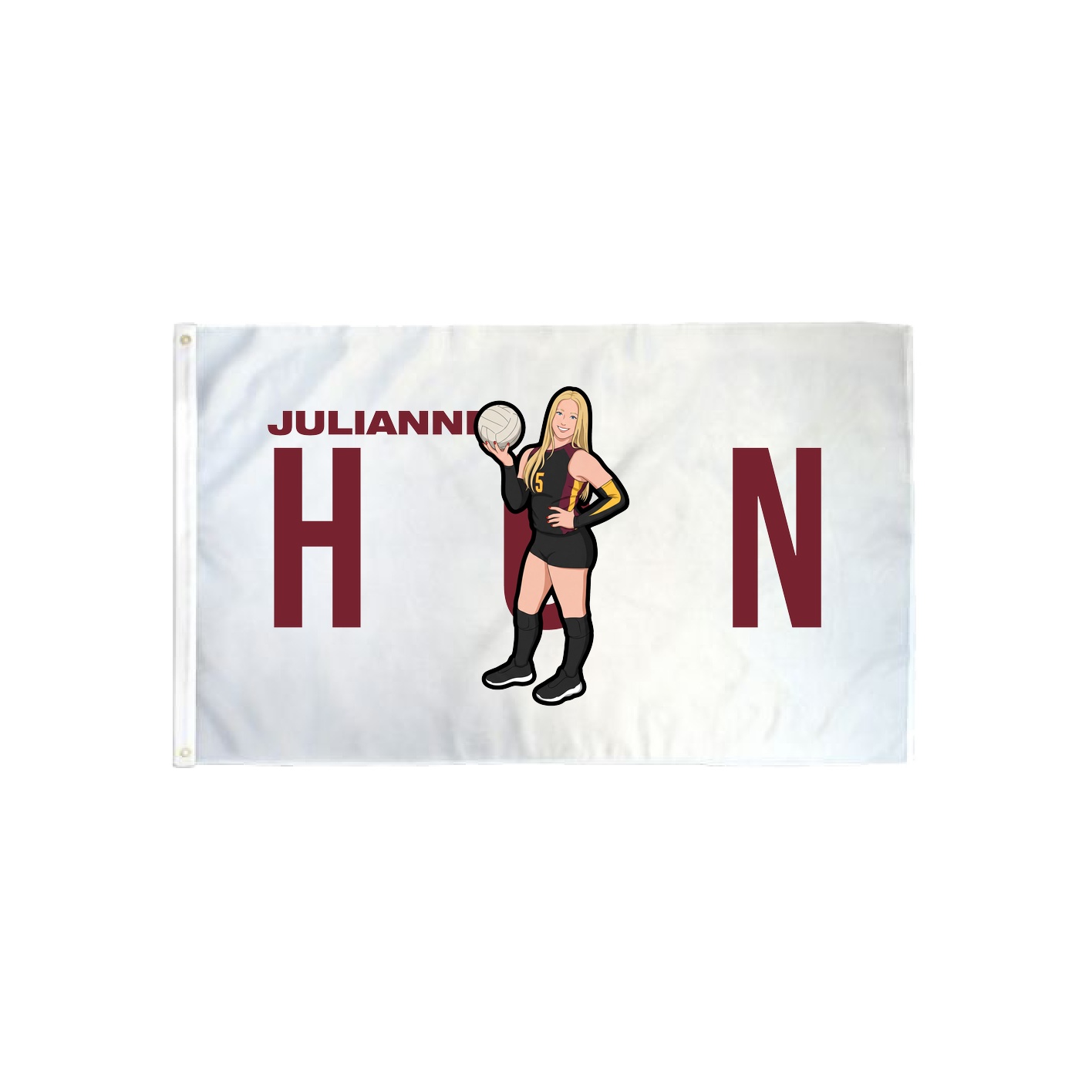 3x5 Flag — Player Name in Classic