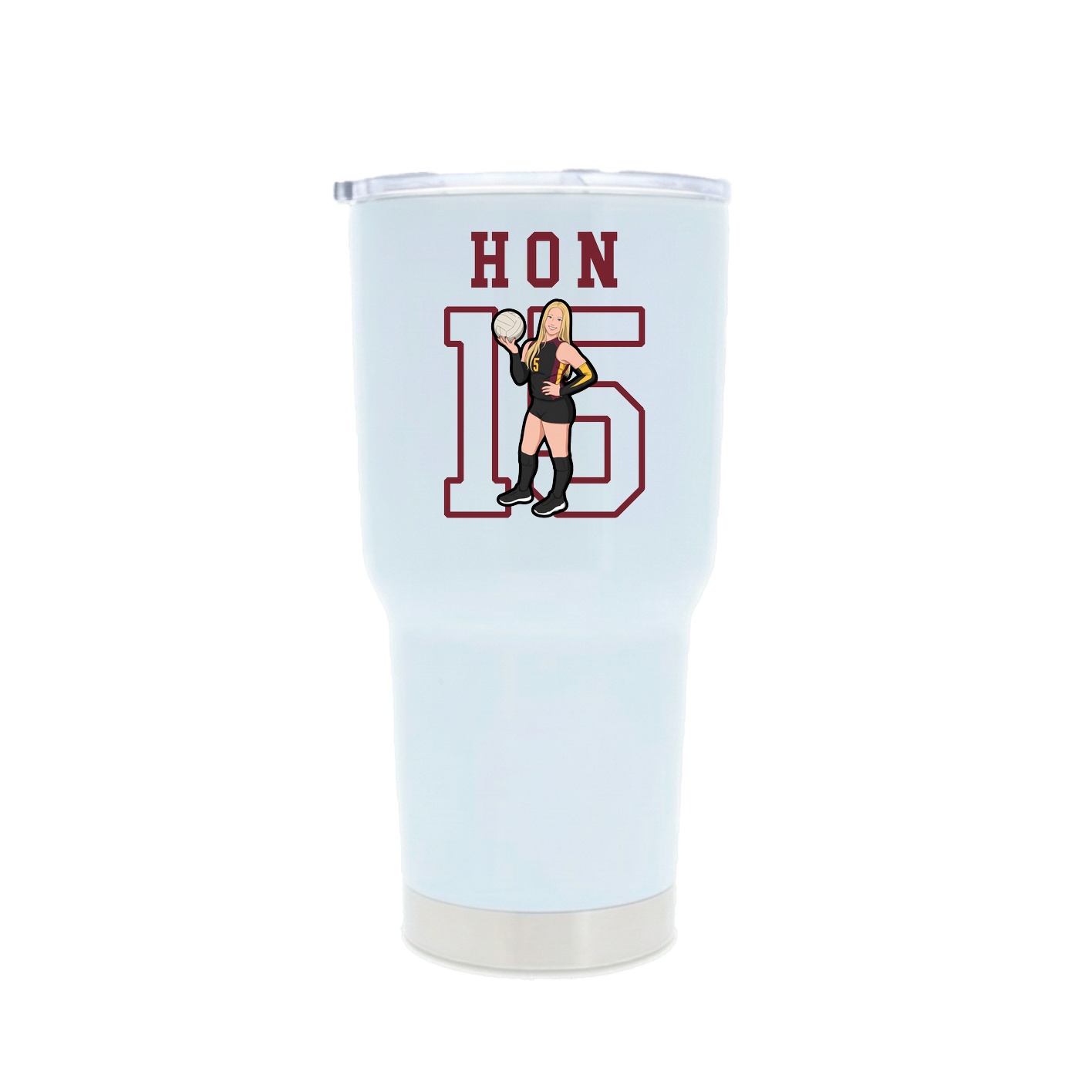 30oz Stainless Steel Tumbler — Shirsey in White