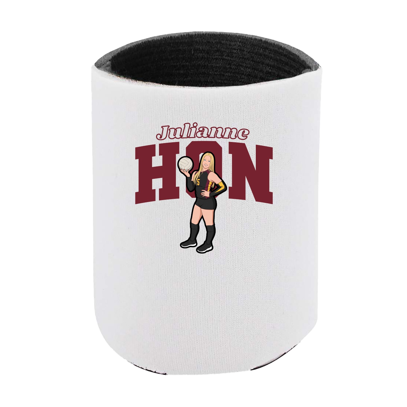Can Holder — Name Arch in White