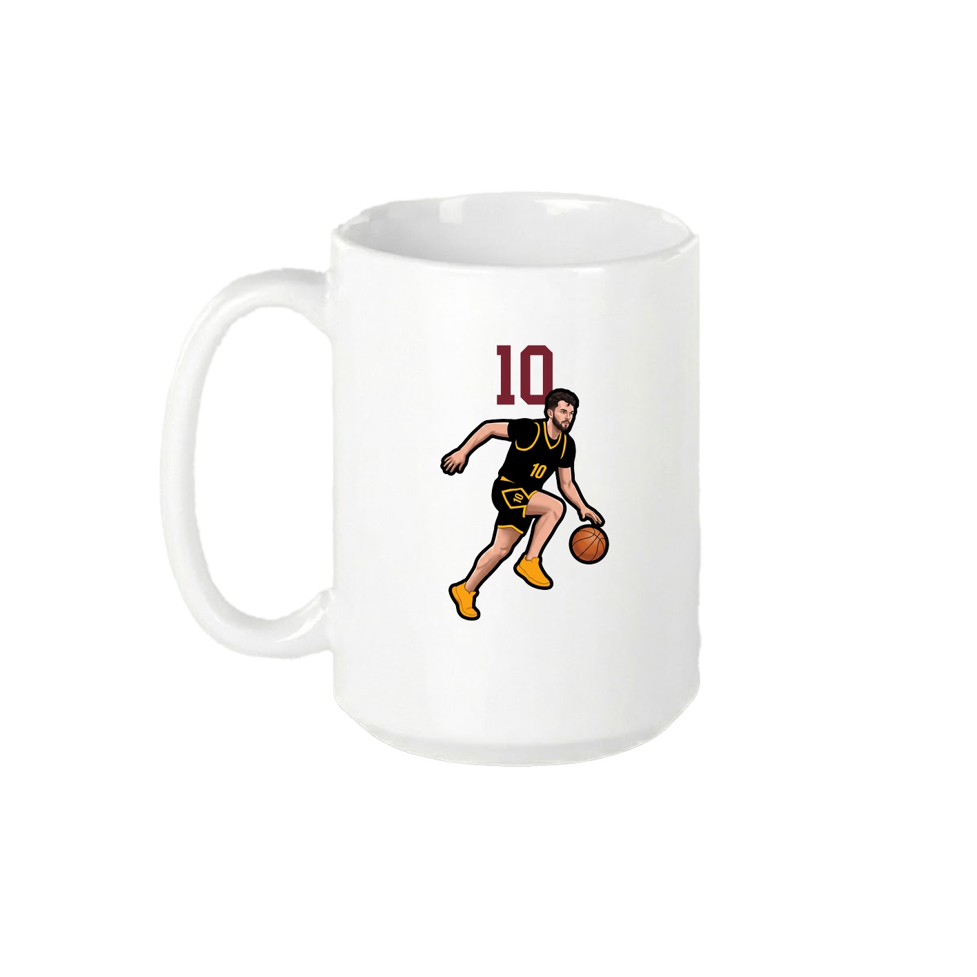 15oz Coffee Mug — Number Top in White