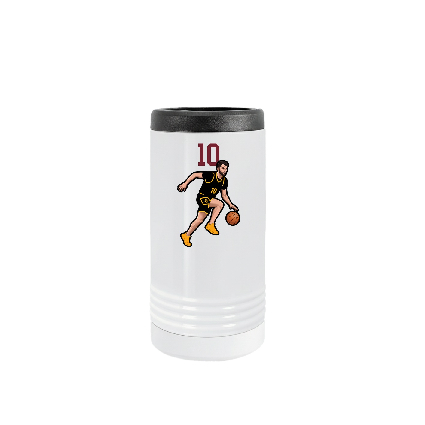 Slim Beverage Holder — Number Top in White