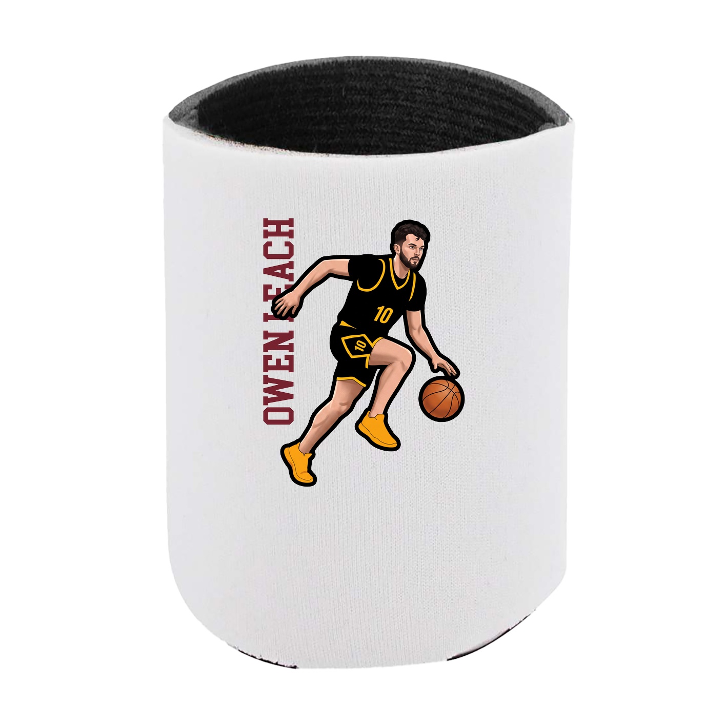 Can Holder — Name Vertical in White