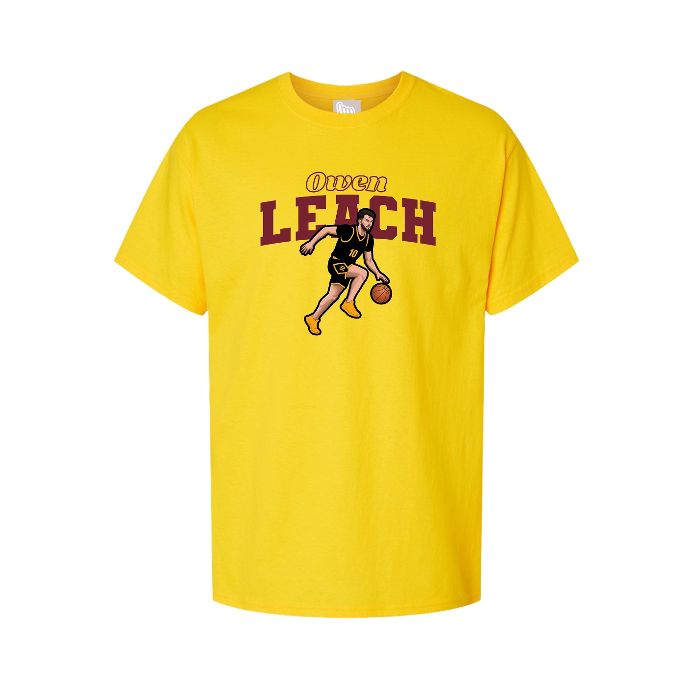 Youth Tee — Name Arch in Gold