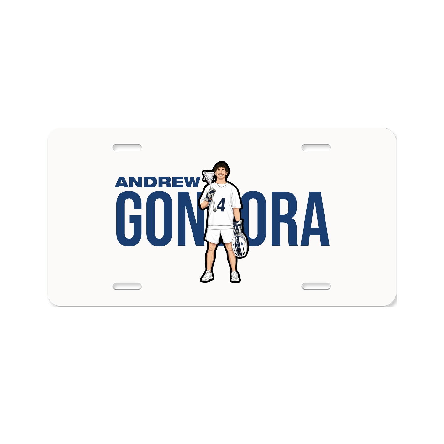 License Plate — Player Name in Classic