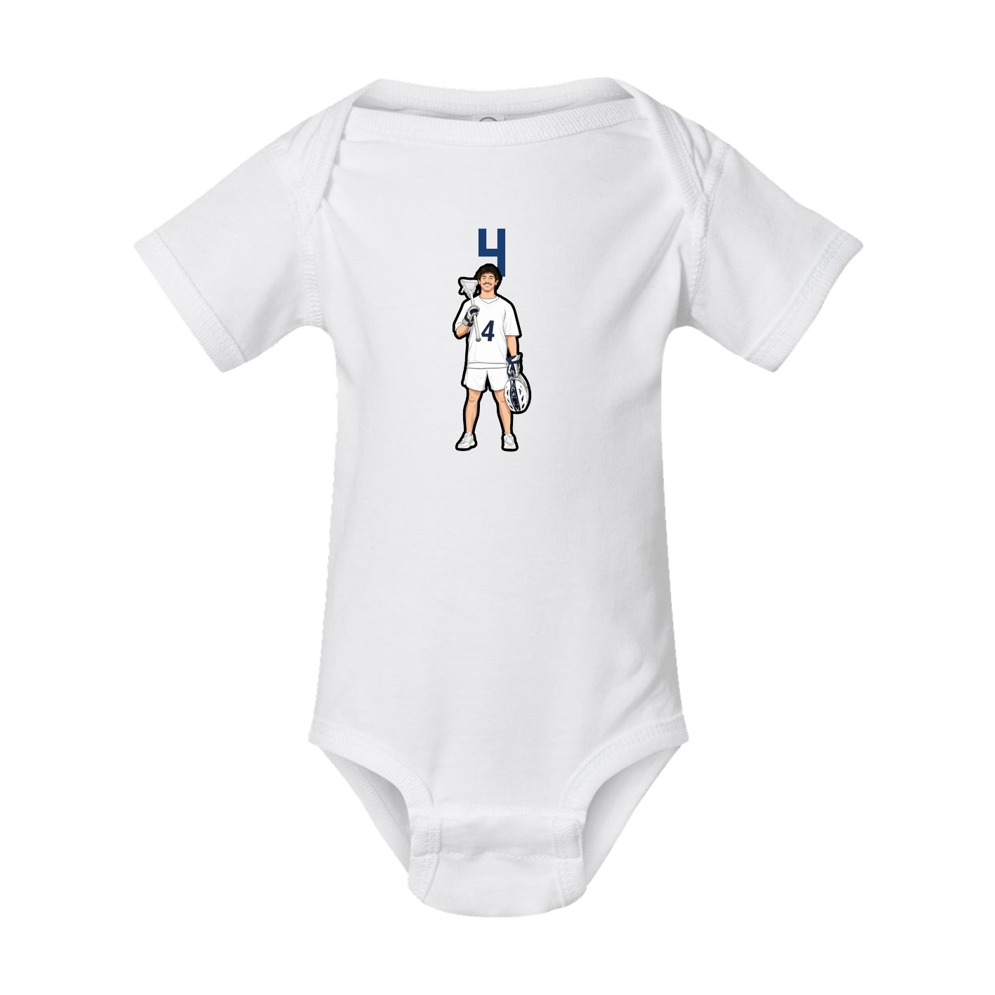 Baby Onesie — Number Top in White