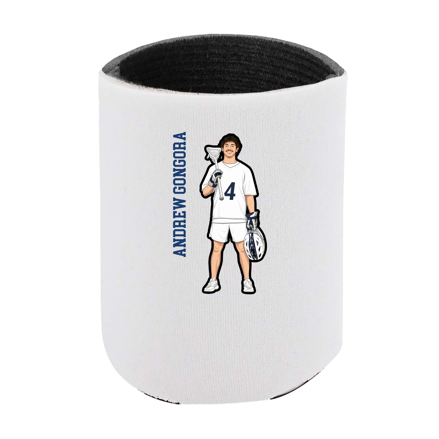Can Holder — Name Vertical in White
