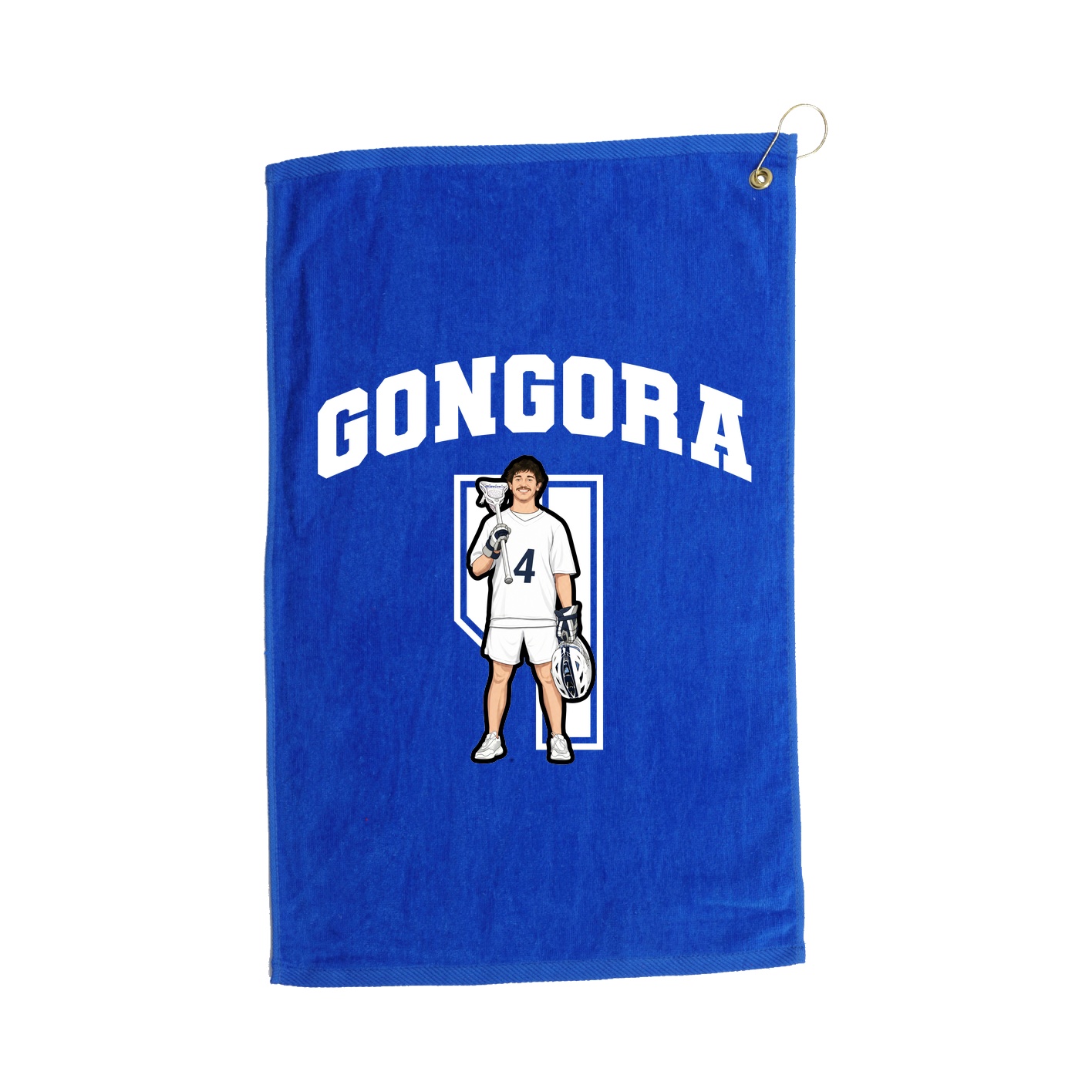Golf Towel — Number in Royal