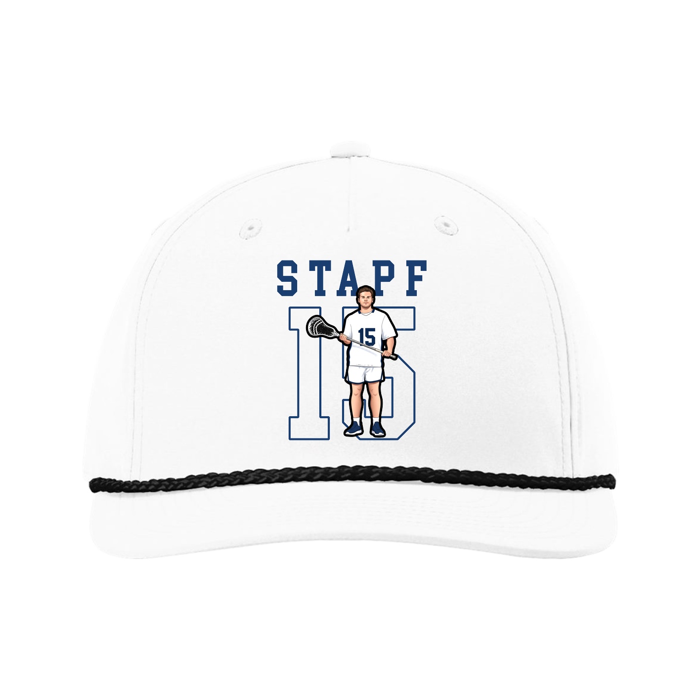 Five-Panel Classic Rope Cap — Shirsey in White