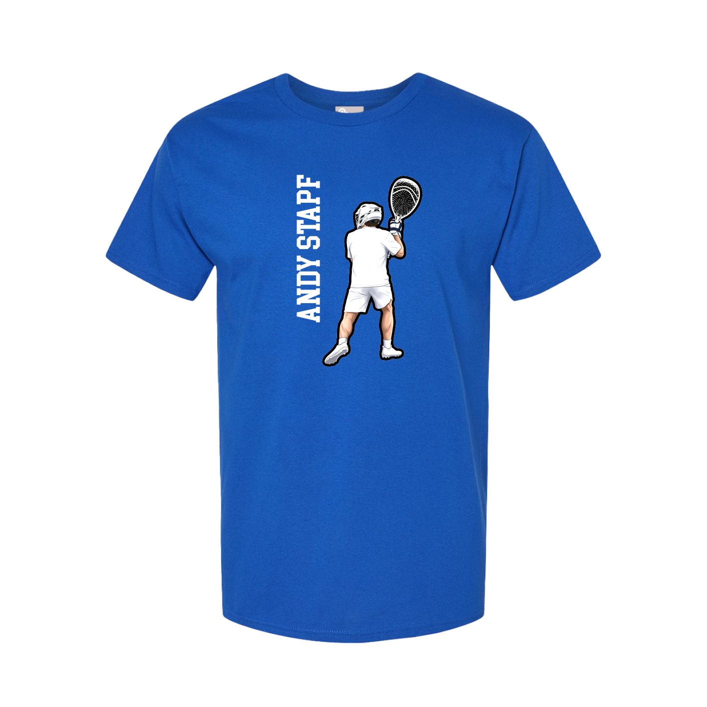 Youth Tee — Name Vertical in Royal
