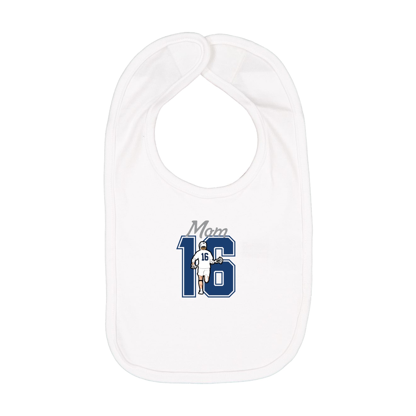 Infant Bib — Mothers Day Shirsey in White