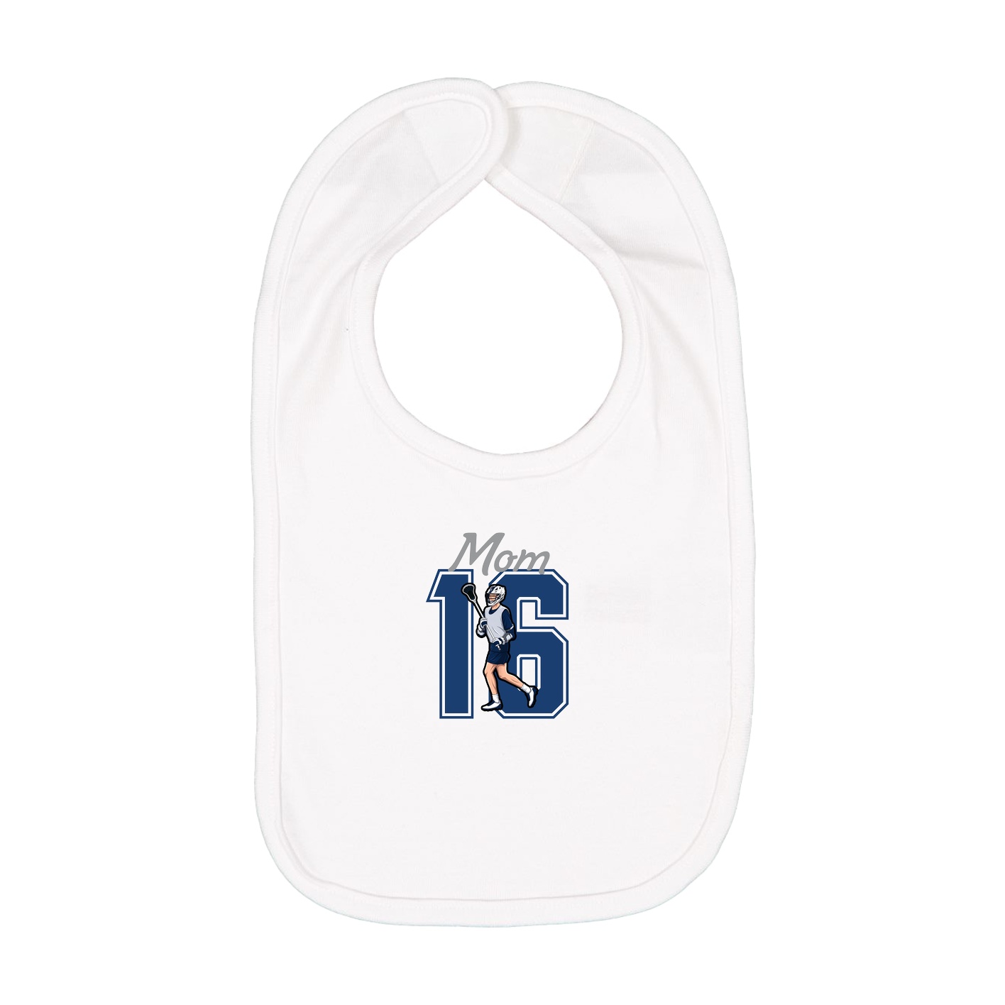 Infant Bib — Mothers Day Shirsey in White