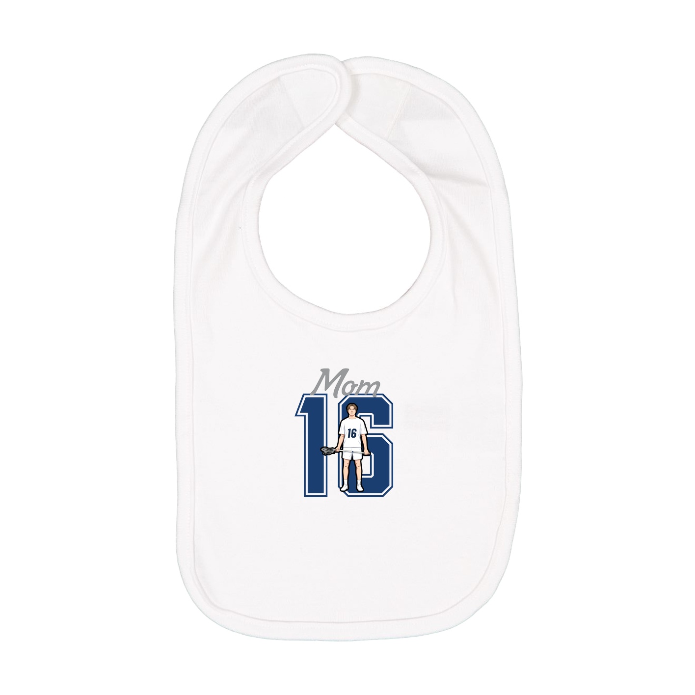 Infant Bib — Mothers Day Shirsey in White
