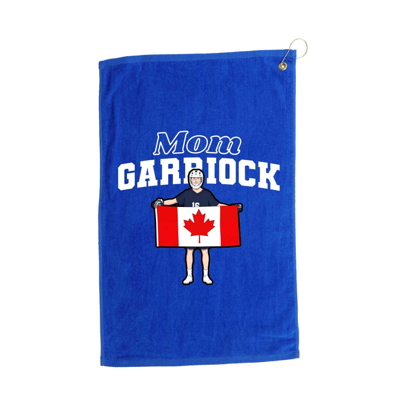 Golf Towel — Mothers Day Block in Royal