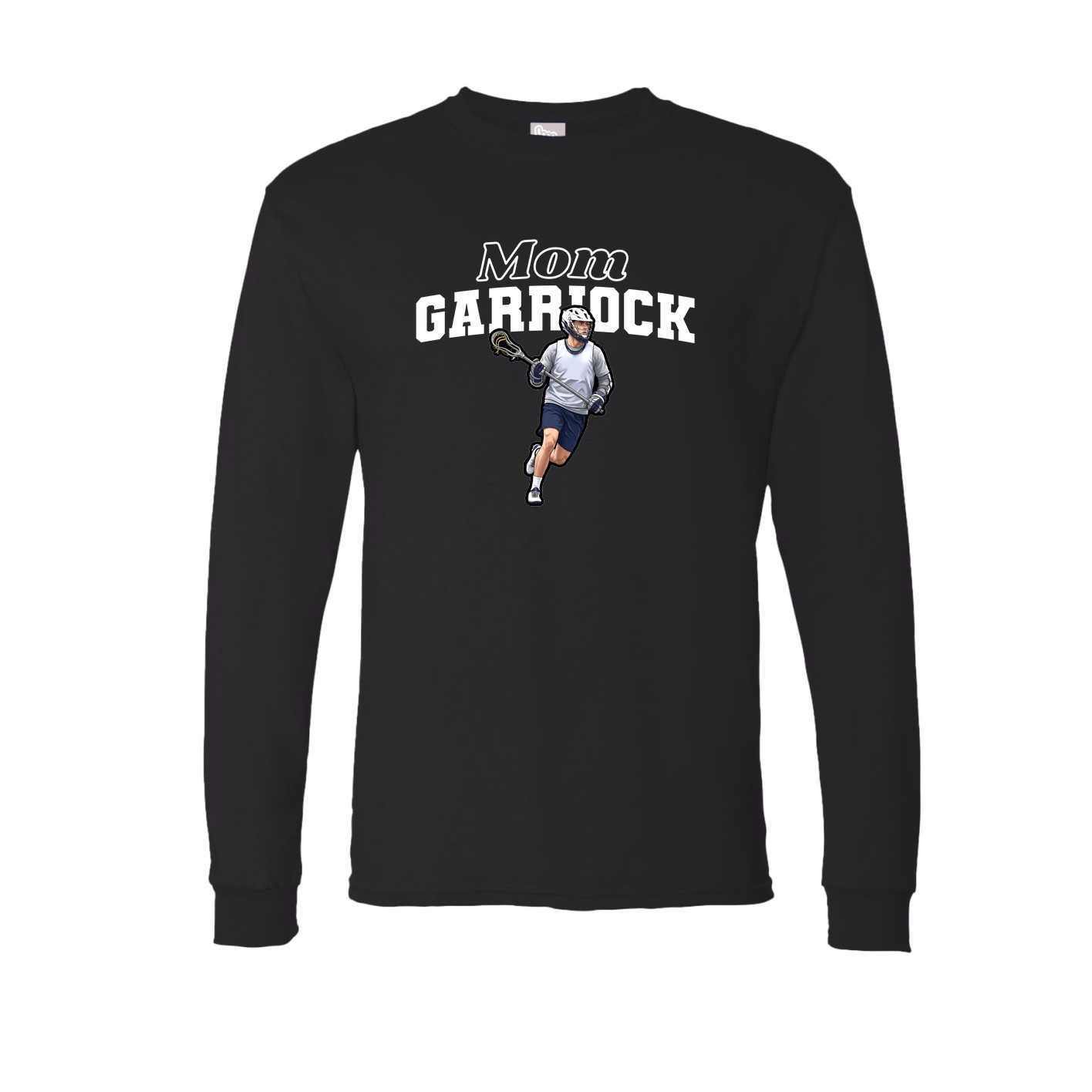 Long Sleeve Tee — Mothers Day Block in Black