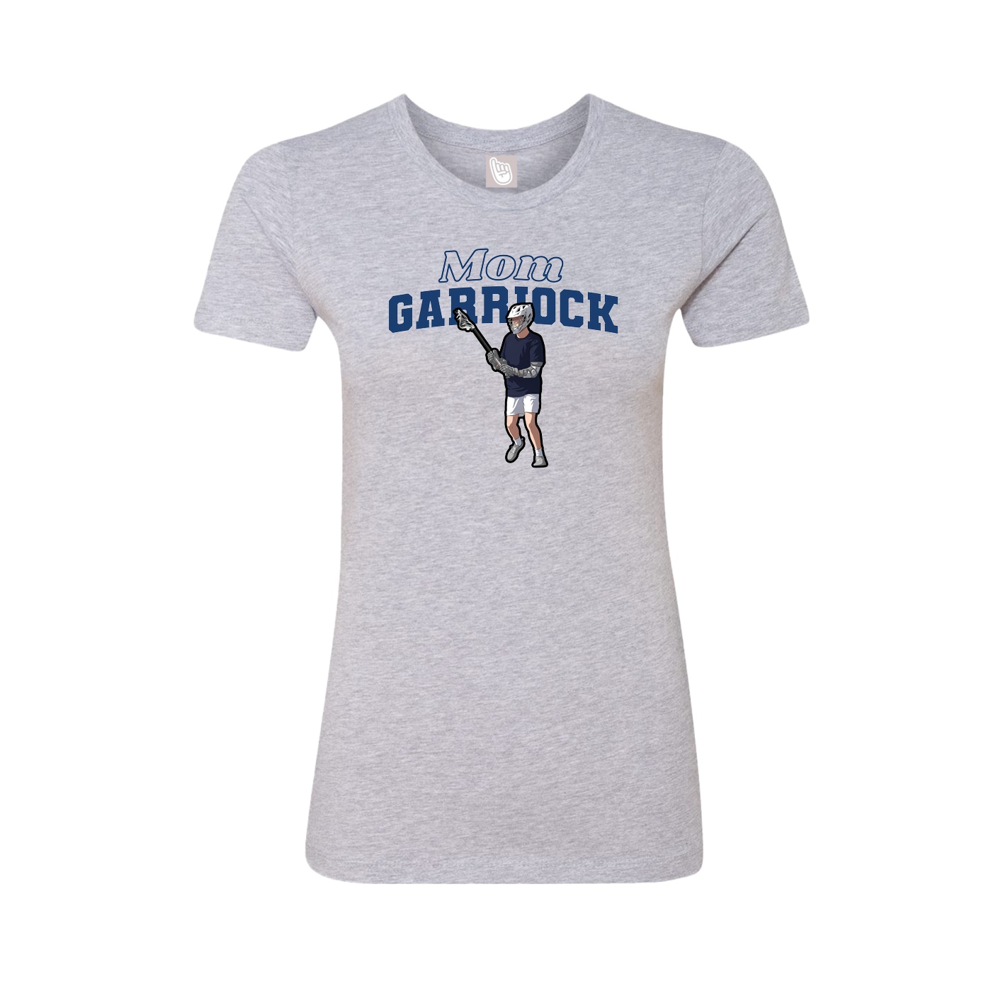 Womens Tee — Mothers Day Block in Grey