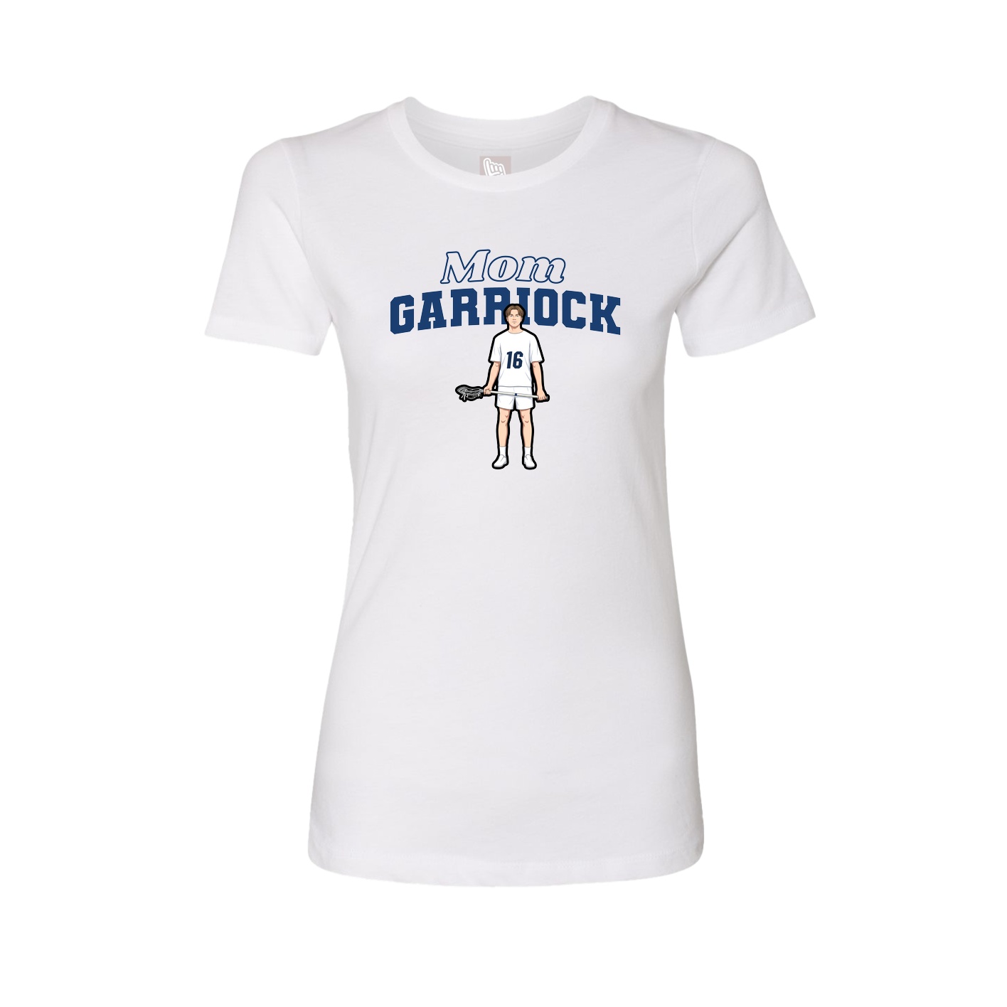 Womens Tee — Mothers Day Block in White